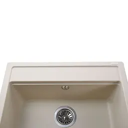 Гранітна мийка Globus Lux Volta слонова кiстка 570x510 мм - мініатюра 4