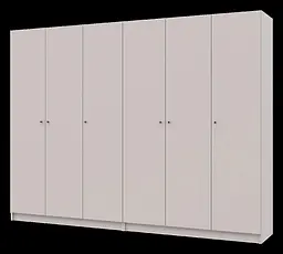 Шафа для одягу Doros Промо Кашемір 3+3 ДСП 270х48х204 (80737674) - мініатюра 3