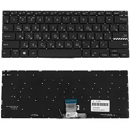 Клавіатура для ноутбука ASUS (X3400 series) rus, black, без фрейму, підсвічування клавіш
