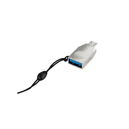 Adapter Hoco UA10 MicroUSB -> USB OTG Pearl Nickel - мініатюра 2