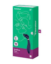 Вібратор для пар Satisfyer Endless Fun Blue, три мотори, багатофункціональний - мініатюра 3