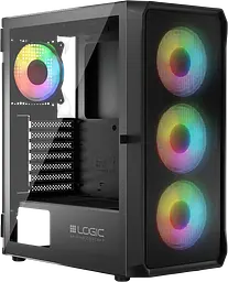 Корпус Logic concept PORTOS ARGB Black (AT-PORTOS-10-0000000-0002) - мініатюра 1