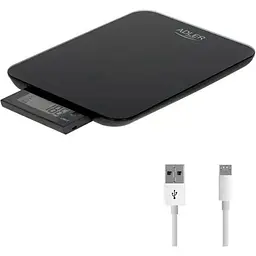 Кухонні ваги на USB Adler AD 3167b max 10 кг