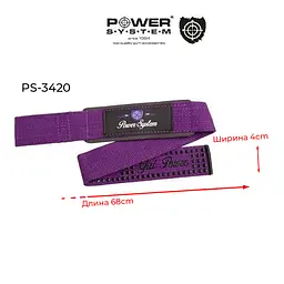 Лямки для тяги (PS-3420) Power system 60х4 см fit0007468 - мініатюра 5