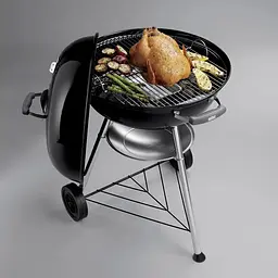 Вугільний гриль Weber Compact Kettle, 57 см, чорний (1321004) - мініатюра 4