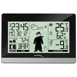 Метеостанція Technoline WS9612 Black (WS9612), Чорний - мініатюра 2