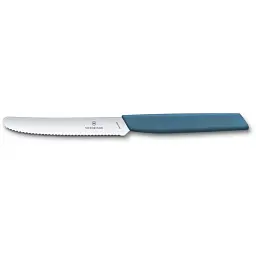 Кухонний ніж Victorinox Swiss Modern TomatoSausage 11см Blue (6.9006.11W2) - мініатюра 2
