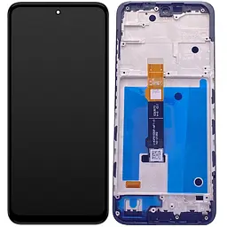 Дисплей Motorola XT2169 Moto G71 5G чорний, OLED з рамкою