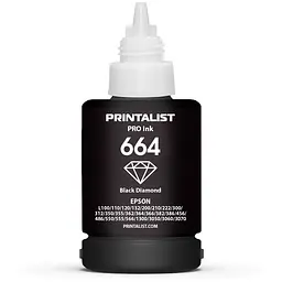 Чорнило PRINTALIST 664 для Epson L110/L210/L300 140г Black водорозчинне (PL664B) - мініатюра 3