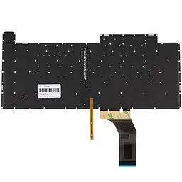 Клавіатура для ноутбука ASUS (G531 series) ukr чорний без фрейму підсвічування клавіш (RGB 8 pin) - мініатюра 2