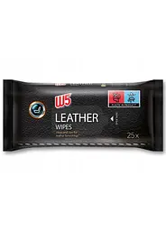Серветки для шкіряних поверхонь W5 Leather Wipes 25шт