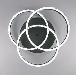 LED люстра на 3 кільця в корпусі coffee з золотистою смужкою Line.F A 55063/3C RGB CF+GD - мініатюра 2