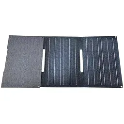 Портативна сонячна панель Epik FGM-24V-60W Monocrystalline PD65W+QC3.0 IP67 (1USB-A/1C) Black - мініатюра 2