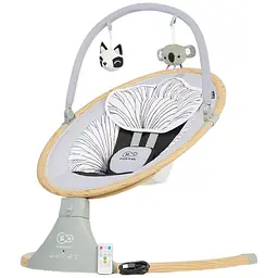 Заколисуючий центр Kinderkraft LUMI Wooden Grey - мініатюра 8