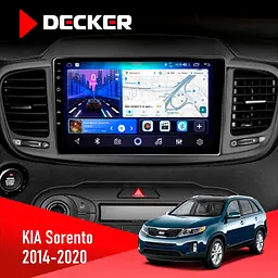 Штатна магнітола KIA Sorento 2014-2020 Decker D10-006 4x64, 4G Decker (НФ-00009501)