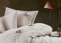 Комплект постільної білизни Dantela Vita Safir Beige з мереживом. Євро Різнокольоровий 000230311 - мініатюра 2