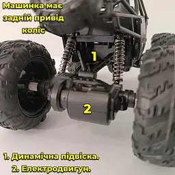 Машинка-джип на радіокеруванні з Wi-Fi камерою 720p. BigFoot Monster. Перегляд у реальному часі на смартфоні - мініатюра 9