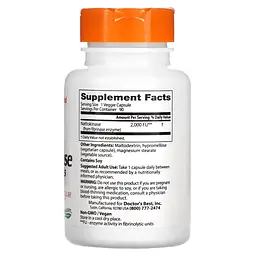 Натуральная добавка Doctor's Best Nattokinase, 90 вегакапсул - мініатюра 2