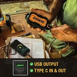Портативний зарядний пристрій DeWalt ємністю 10 000 мАг з USB-C портом для iPhone 16/16 Plus/16 Pro - мініатюра 7