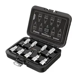 Набір біт насадок TORX 1/2" T20-T60 55 мм Intertool в кейсі у валізі - мініатюра 2