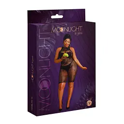 Еротична ажурна міні-сукня Moonlight Plus Model 06 Black, XL/XXXL, чорний - мініатюра 5