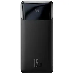 Зовнішній акумулятор Baseus Bipow Digital Display 10000mAh 15w (black) - мініатюра 2