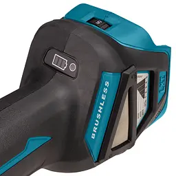 Шліфмашина кутова акумуляторна Makita DGA519Z (125 мм, 3000-8500 об/хв, BL, LXT, X-LOCK, без акумуляторів та зарядного пристрою) - мініатюра 7