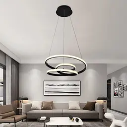 Світильник стельовий Miorro LED Lamantino з пультом ДУ та APP 80W 450х250 мм чорний (51-313-019) - мініатюра 8