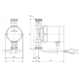 Циркуляційний насос Grundfos Comfort 15-14 BX T (93094846) - мініатюра 4