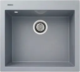 Кухонна мийка Adamant UNIVER світло-сіра 560x500x200 мм, без крила 56 см