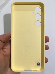 Оригінальний силіконовий чохол Samsung Silicone Case для Samsung Galaxy S24 FE Yellow EF-PS721CYEGWW - мініатюра 7