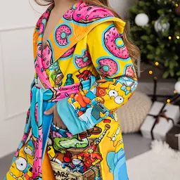 Халат дитячий з плюшевого велюру The Simpsons 18248 158-164 см - мініатюра 10