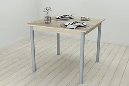 Кухонний стіл Ferrum-decor Агата 75x80x80 Сірий ДСП Сонома 16мм (FRD-106252)