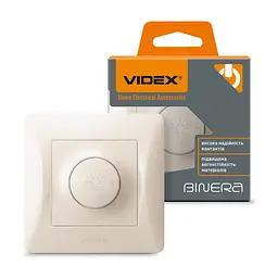 Світлорегулятор Videx BINERA 600Вт кремовий (VF-BNDM600-CR) - мініатюра 4