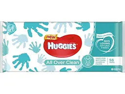 Вологі серветки HUGGIES Аll over clean 56шт