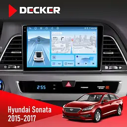 Штатна магнітола Hyundai Sonata 2015-2017 CAN Decker D9-010 6x128, DSP, 4G, 2K Decker (НФ-00004694)