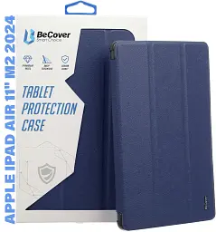 Чохол до планшета BeCover Tri Fold Hard TPU Apple iPad Air 11" M2/M3 (2024/2025) Deep Blue (711401) - мініатюра 3