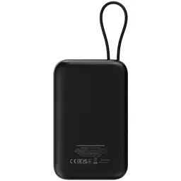 Батарея універсальна Canyon 10000mAh OnPower 101 PD/22.5W built-in cable Black (CNS-CPB101BK) - мініатюра 4