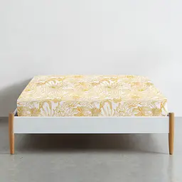 Простирадло Cosas на резинці 100х200 tropical leaves, жовтий (PetalsYellow_100x200x20) - мініатюра 2