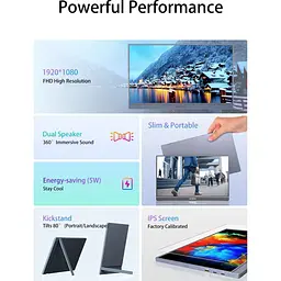 Портативний монітор Arzopa 14" A1S Grey EU [157117] - мініатюра 9