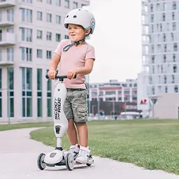 Шолом захисний дитячий Scoot and Ride з ліхтариком 45-51 см світло-сірий (SR-181206-ASH) - мініатюра 6