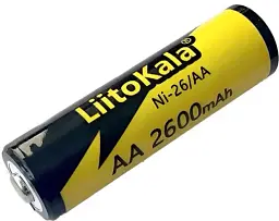 Акумулятор AA / 14500 LiitoKala Ni-26 2600 mAh пальчиковий Ni-MH 1.2V Випуклий плюс (19319)
