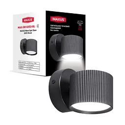 Світильник точковий накладний поворотний без лампи MAXUS Wave Spot Base GX53 Black