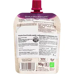 Органічне пюре Vitabio Cool Fruits з яблуком та маракуєю 90 г - мініатюра 2