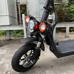 Електросамокат EVOBIKE Zen U12 MAX 2025 року чорний | електросамокат з трьома фарами, корзинкою та багажником (модель 2025) - мініатюра 4