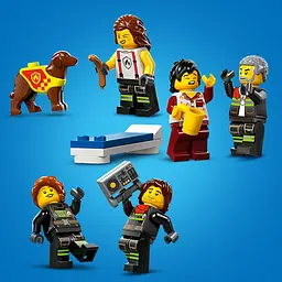 Конструктор LEGO City Пожежне депо з пожежною машиною 843 деталі (60414) - мініатюра 8
