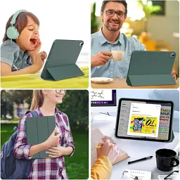 Чохол до планшета BeCover Tri Fold Soft TPU Silicone Apple iPad Air 11" M4 2026 Dark Green (715236) - мініатюра 7