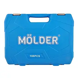 Набір інструментів для авто та дому професійний в кейсі MOLDER 108 предмета 1\2 та 1\4 Оригінал (MT60108) - мініатюра 7