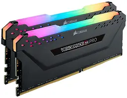 Оперативна пам'ять Corsair 16GB (2x8GB) DDR4 3200MHz Vengeance RGB Pro Black (CMW16GX4M2C3200C16) Б/В - мініатюра 2