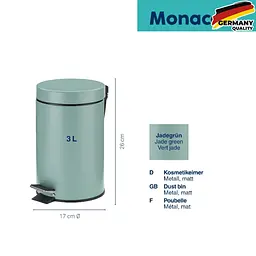 Відро для сміття Kela Monaco 3 л зелений нефрит (24287) - мініатюра 5